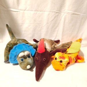 Caltoy Dinosaur Reptile Hand Puppet Bundle Set of 3